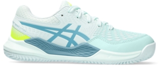 ASICS GEL-RESOLUTION 9 GS CLAY ST BLUE/HAZ GREEN SHOES