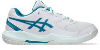 GEL-DEDICATE 8 GS | Kids | White/Teal Blue | Kids' Tennis Shoes | ASICS UK