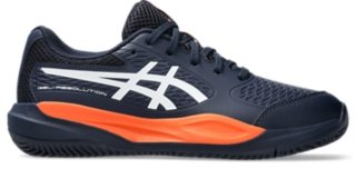 GEL-RESOLUTION X GRADE SCHOOL CLAY | Kids | Midnight/White | Tennis Shoes | ASICS United States