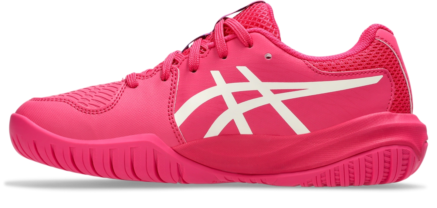 Детские кроссовки ASICS Gel-Resolution X, цвет: Яркий розовый / Кремовый — фото 4
