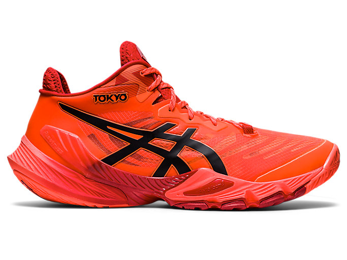 Men's METARISE TOKYO | Sunrise Red/Eclipse Black | Volleyball Shoes | ASICS