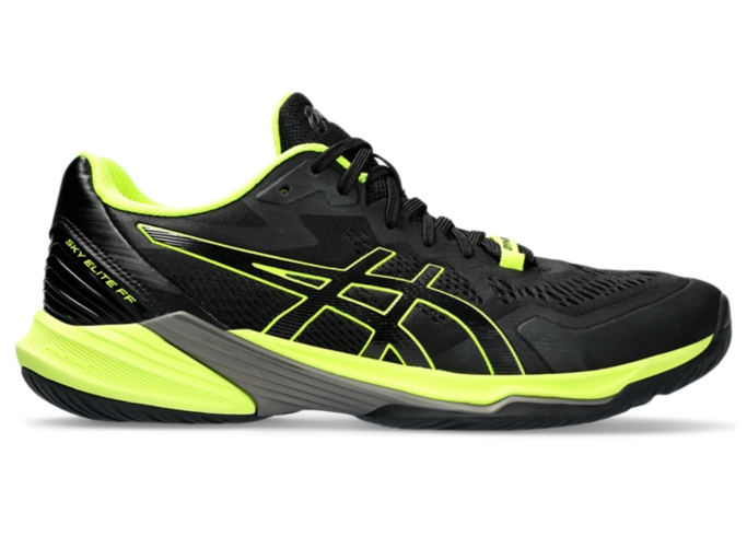 Men's SKY ELITE FF 2 | Black/Safety Yellow | Volleyball Shoes | ASICS