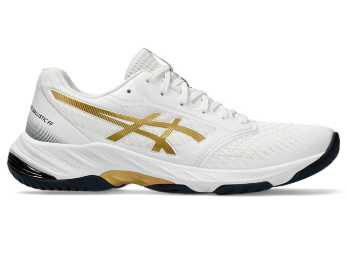 NETBURNER BALLISTIC FF 3 Men White Pure Gold Men s Indoor Sport Shoes ASICS UK