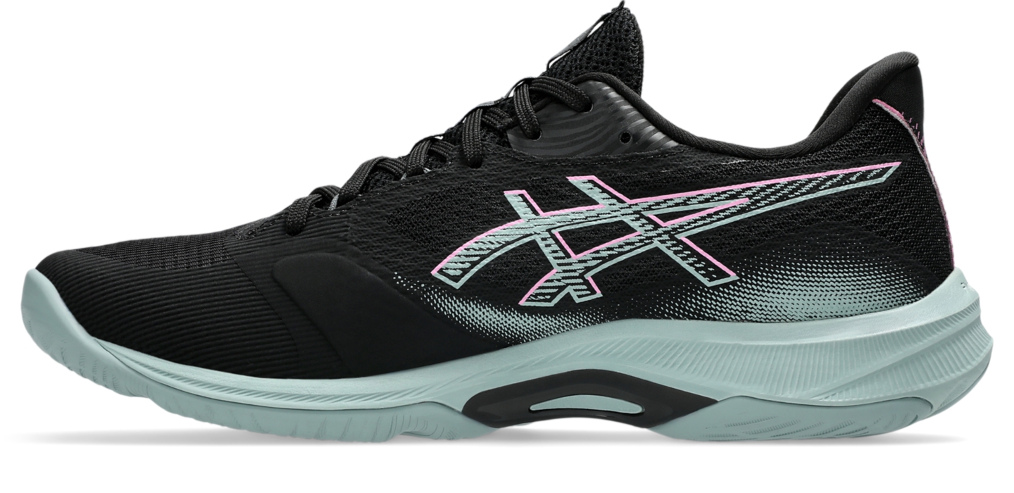Мужские кроссовки ASICS Netburner Ballistic FF 4, цвет: Чёрный / Нежно-розовый — фото 4