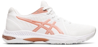 asics white netball trainers