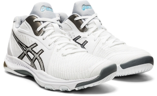 kapacitet Sinewi drag Women's NETBURNER BALLISTIC FF MT 2 | White/Black | Volleyball Shoes | ASICS