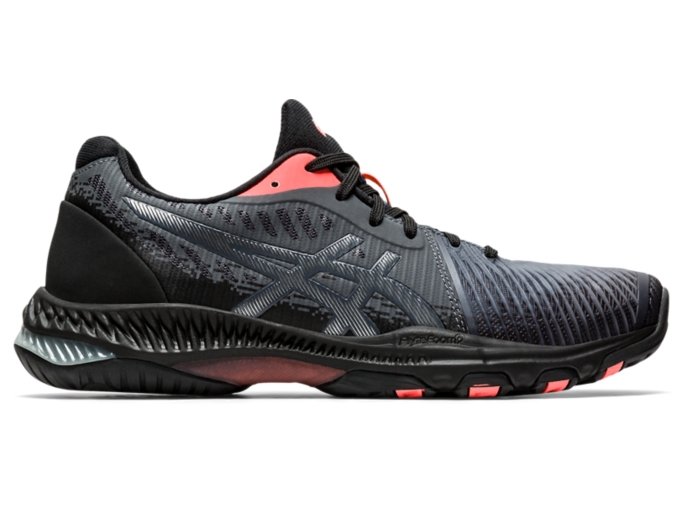 Women's NETBURNER BALLISTIC FF 2 L.E. | Black/Sunrise Red | Volleyball  Shoes | ASICS