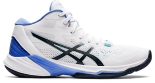 Asics volleyball shoes 2025 blue and white