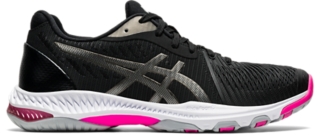 black netball asics