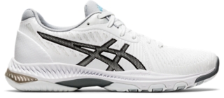 white asics netball shoes