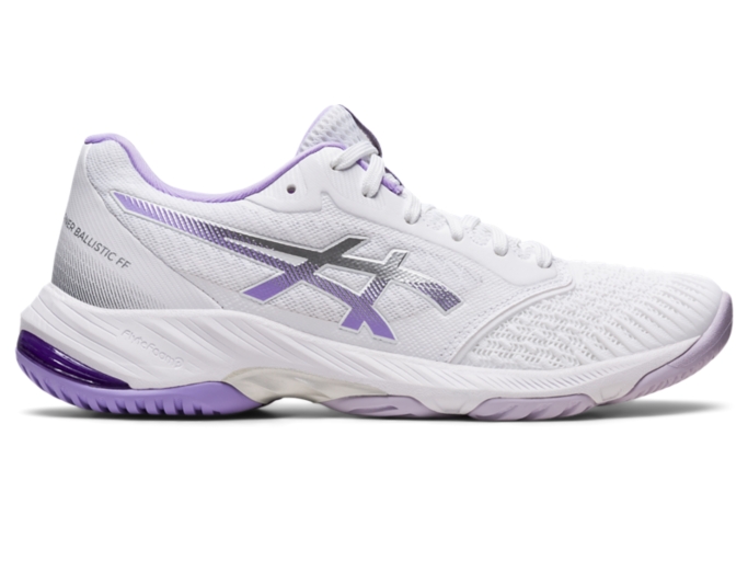 Women's NETBURNER BALLISTIC FF 3 | White/Digital Violet | Volleyball Shoes  | ASICS