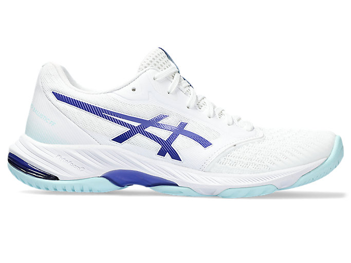 Image 1 of 7 of Women's White/Blue Violet NETBURNER BALLISTIC FF 3 Women's Volleyball Shoes
