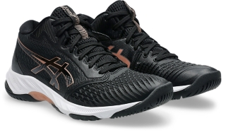 NETBURNER BALLISTIC FF MT 3 | Women | Black/Rose Gold | Womens Netball Shoes | ASICS Australia