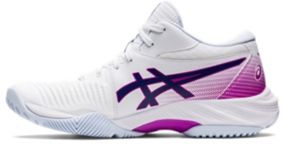 alquitrán Señal Mensajero Women's NETBURNER BALLISTIC FF MT 3 | White/Orchid | Volleyball Shoes |  ASICS