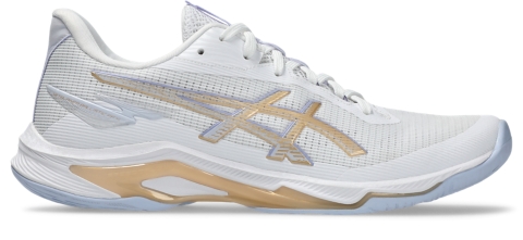Женские кроссовки ASICS Netburner Ballistic FF 4, цвет: Белый / Шампань