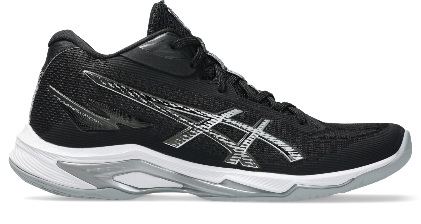 Женские кроссовки ASICS Netburner Ballistic FF MT 4, цвет: Чёрный / Белый — фото 1
