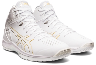 Geltriforce 3 White Rich Gold メンズ バスケットボール シューズ Asics