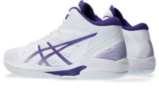 Image 3 of 8 of ユニセックス White/Gentry Purple GELHOOP V16 メンズ バスケットボール シューズ