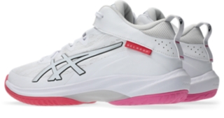 Image 3 of 8 of Unisex WHITE/PINK CAMEO GELHOOP V17 Unisex Basketball Shoes