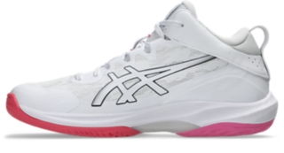 Image 4 of 8 of Unisex WHITE/PINK CAMEO GELHOOP V17 Unisex Basketball Shoes