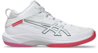 Image 8 of 8 of Unisex WHITE/PINK CAMEO GELHOOP V17 Unisex Basketball Shoes
