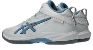 Image 3 of 8 of Unisex CLOUD GREY/SABA BLUE GELHOOP V17 S Unisex Basketball Shoes