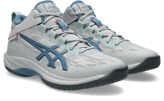 Image 2 of 8 of Unisex CLOUD GREY/SABA BLUE GELHOOP V17 S Unisex Basketball Shoes