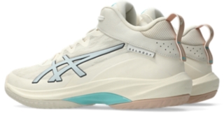Image 3 of 8 of Unisex CREAM/SKY GELHOOP V17 S Unisex Basketball Shoes