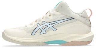 Image 4 of 8 of Unisex CREAM/SKY GELHOOP V17 S Unisex Basketball Shoes