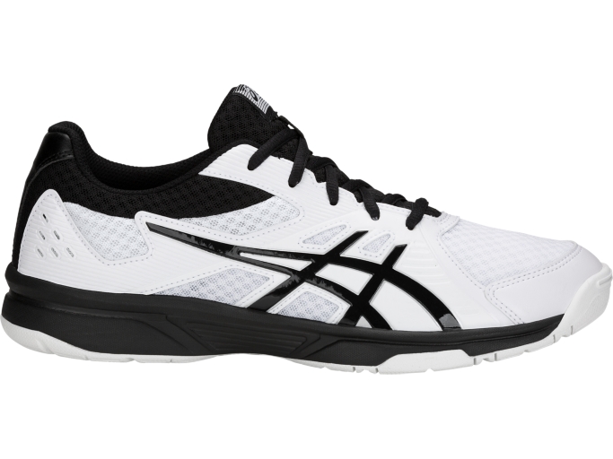 Men s Upcourt 3 White Black Volleyball Shoes ASICS