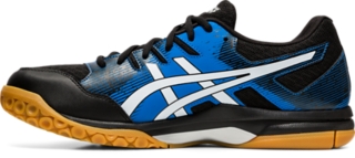 asics black and blue