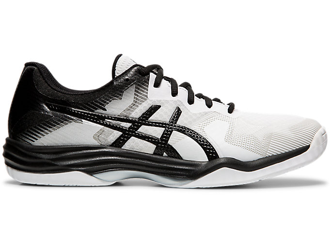 Image 1 of 7 of Men's White/Black GEL-TACTIC 2 Men's Volleyball Shoes