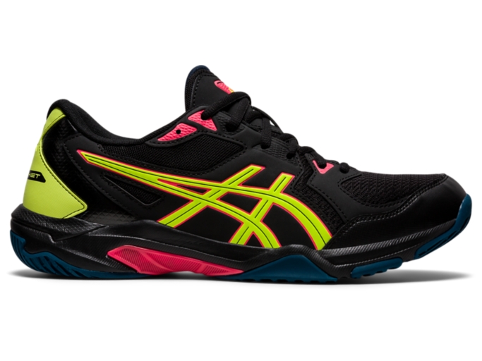 Men's GEL-ROCKET 10 | Black/Safety Yellow | Volleyball Shoes | ASICS