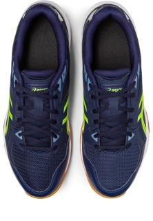 Men's GEL-ROCKET 10 | Midnight/Hazard Green | Volleyball Shoes | ASICS