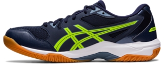 Men's GEL-ROCKET 10 | Midnight/Hazard Green | Volleyball Shoes | ASICS