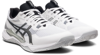 ASICS Men's Gel-Tactic 12 Shoes in Black/White - 8.5