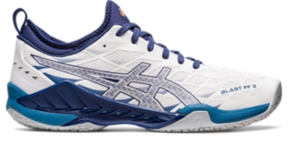 hek Ingenieurs Maand Men's BLAST FF 3 | White/Deep Ocean | Volleyball Shoes | ASICS