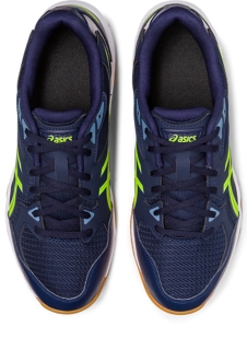 Men's GEL-ROCKET 10 WIDE | Midnight/Hazard Green | Volleyball