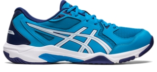 Men's GEL-ROCKET 10 WIDE | Island Blue/White | Volleyball Shoes | ASICS
