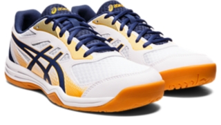 Men's UPCOURT 5 | White/Deep Ocean | Volleyball Shoes | ASICS