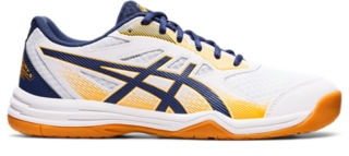 Men's UPCOURT | White/Deep Ocean | Volleyball Shoes | ASICS