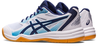 Men\'s UPCOURT 5 | White/Indigo Blue | Volleyball Shoes | ASICS