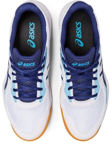 Men\'s UPCOURT Blue Shoes ASICS 5 Volleyball | White/Indigo | 