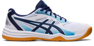 UPCOURT | ASICS Shoes 5 White/Indigo | Men\'s Blue Volleyball |