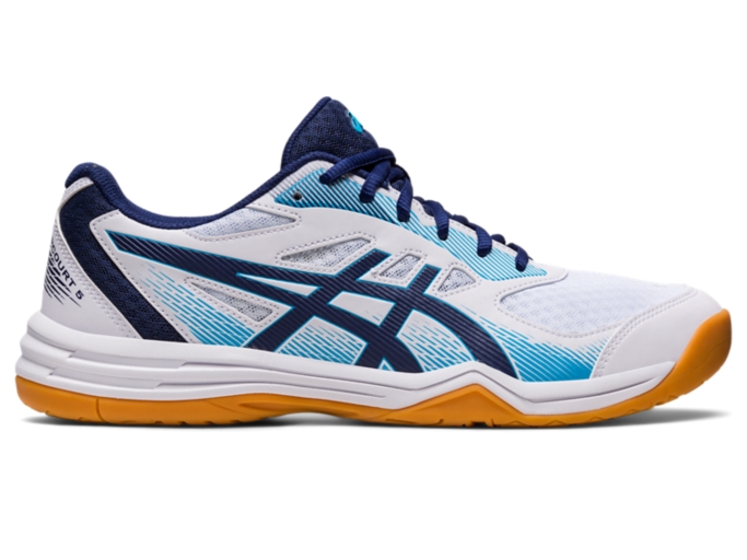 UPCOURT White/Indigo Shoes Blue | ASICS | | Volleyball Men\'s 5