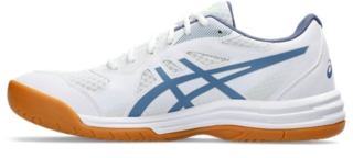 Men's UPCOURT 5 | White/Denim Blue | Volleyball Shoes | ASICS