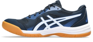 | 5 ASICS | Blue/White French UPCOURT Men\'s Shoes Volleyball |