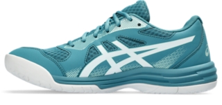 UPCOURT Volleyball Shoes | Men\'s | 5 Blue | ASICS Teal/White