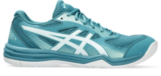 UPCOURT 5 Men Blue Teal White Men s Volleyball Shoes ASICS United States