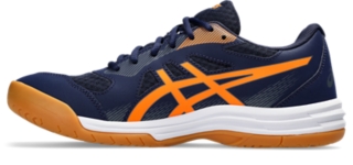 Men's UPCOURT 5 | Peacoat/Shocking Orange | Volleyball Shoes | ASICS